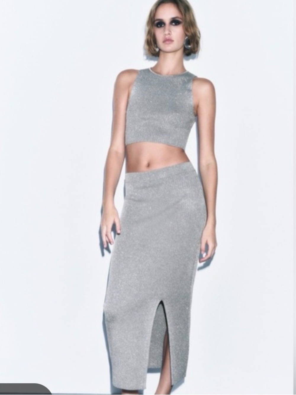 Zara silver set. Both size xs/small. Only worn once!!